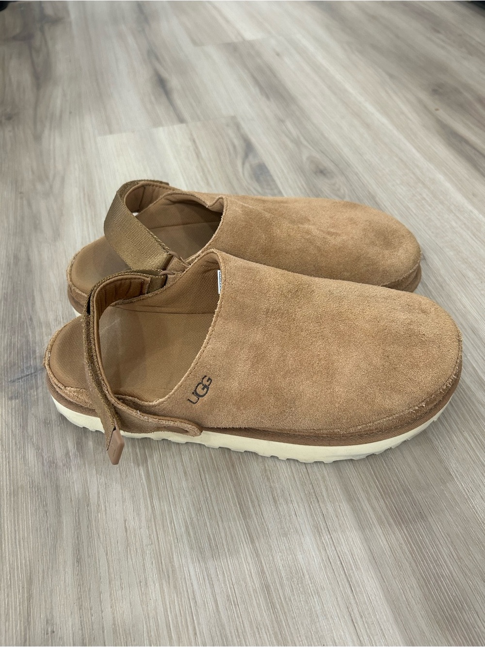 UGG Goldenstar Suede Chestnut Clog Slippers Women’s 10 / Men’s 8
